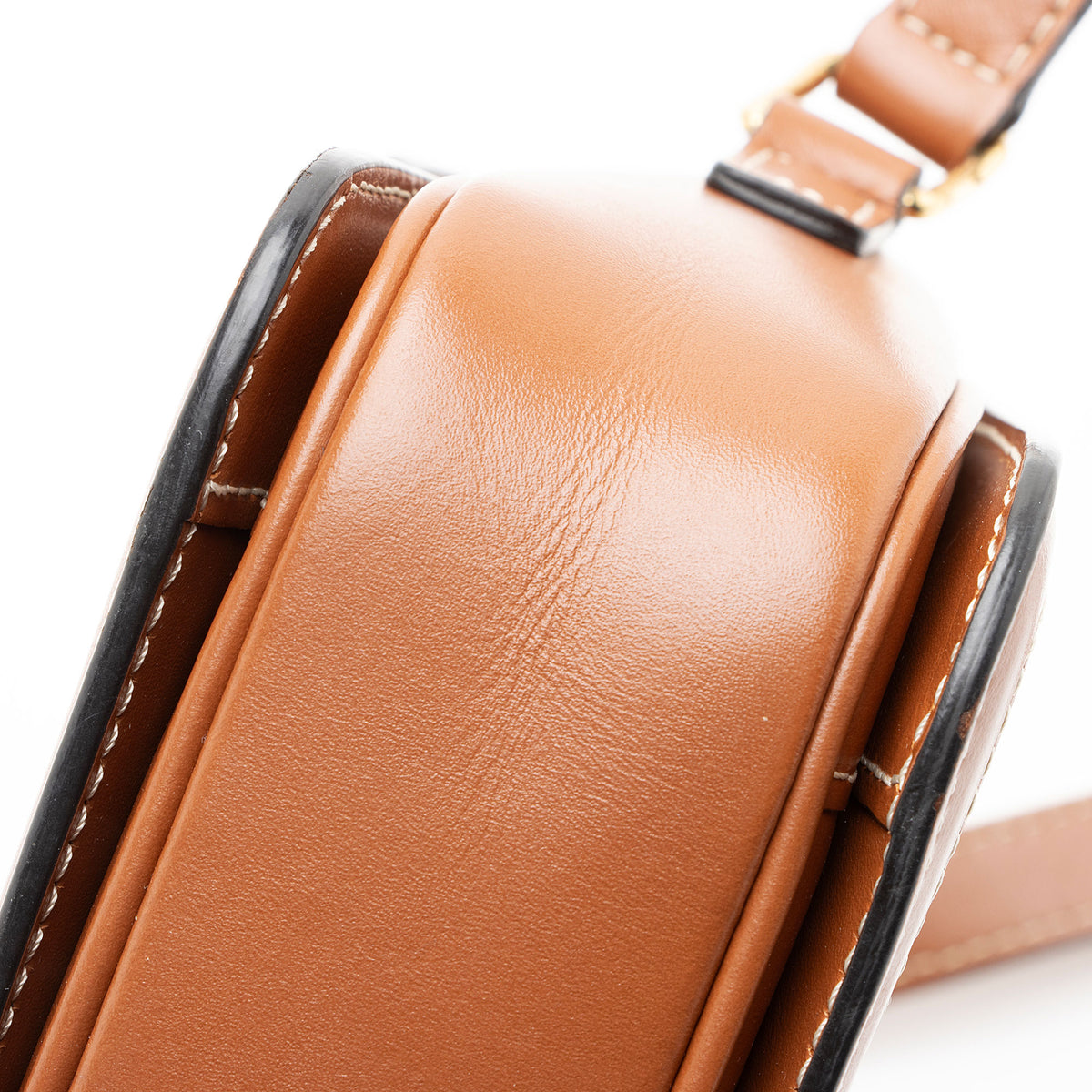 Celine Triomphe Canvas Calfskin Teen Shoulder Bag