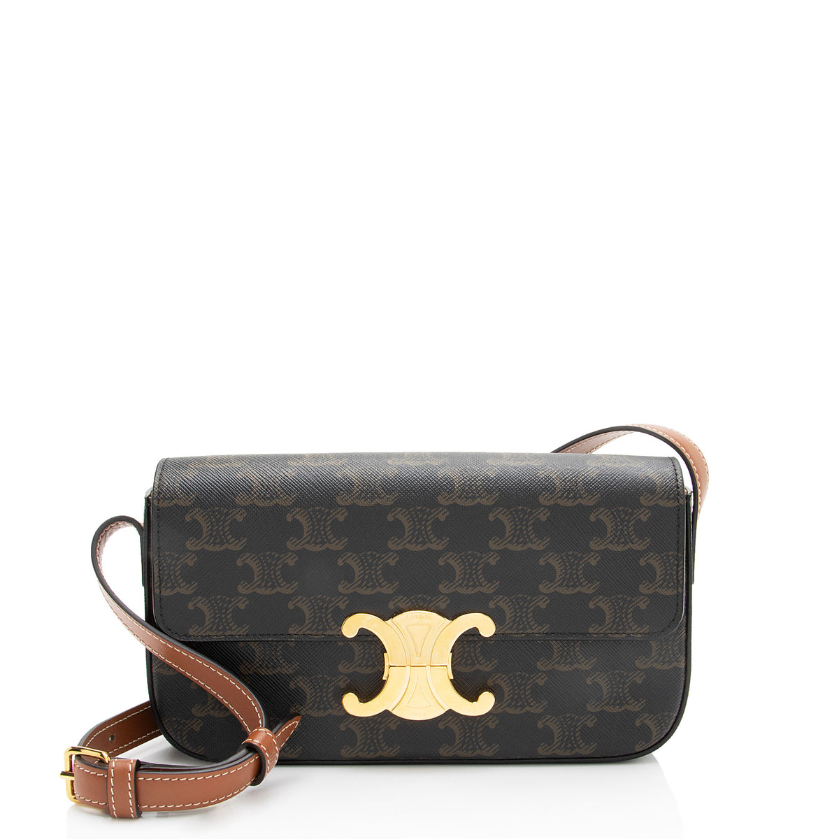 Celine Triomphe Canvas Claude Shoulder Bag