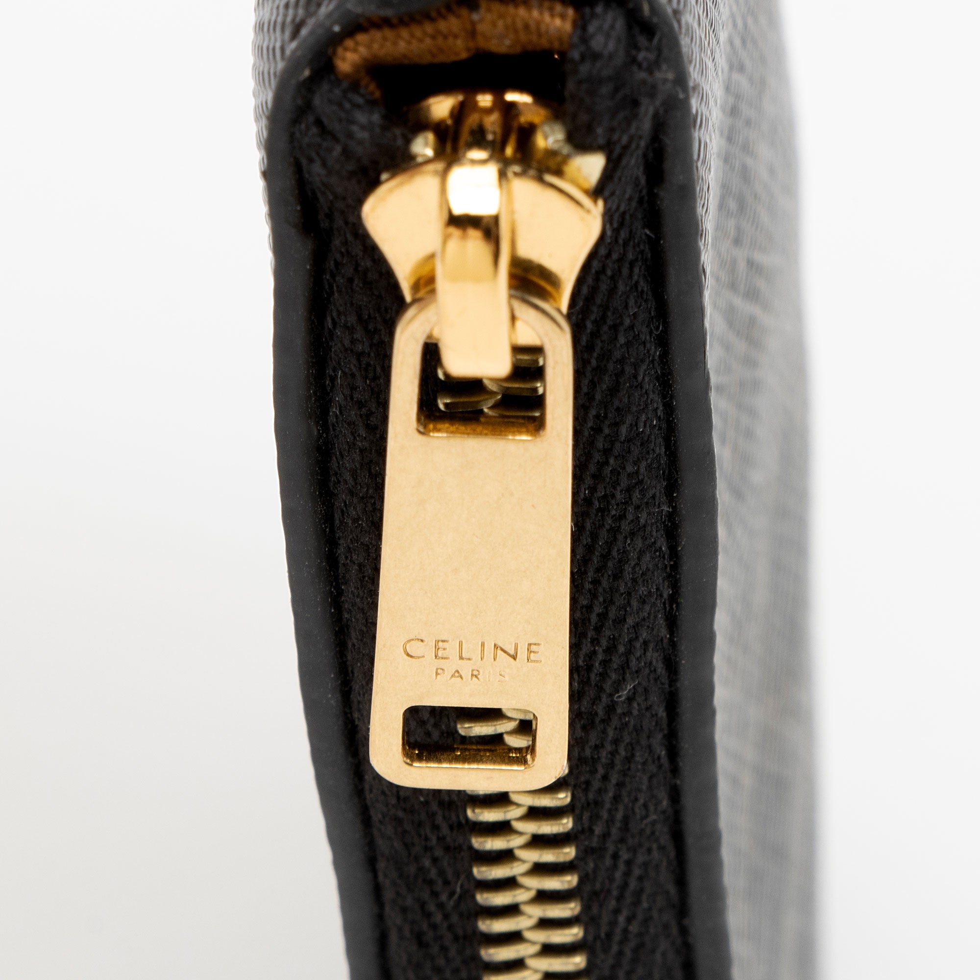 Celine Triomphe Canvas Logo Coin Pouch