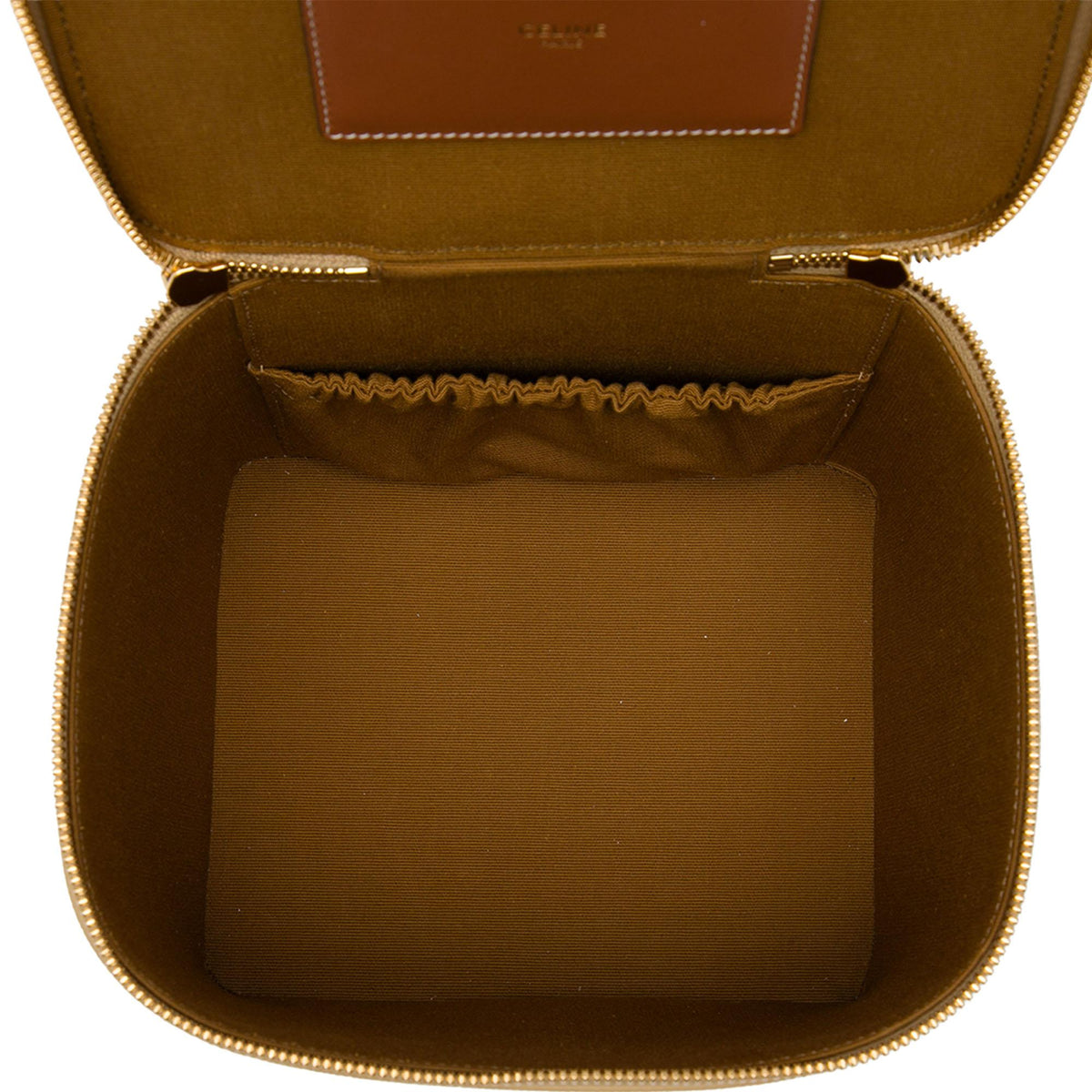 Celine Triomphe Coated Canvas Leopard Print Vanity Case