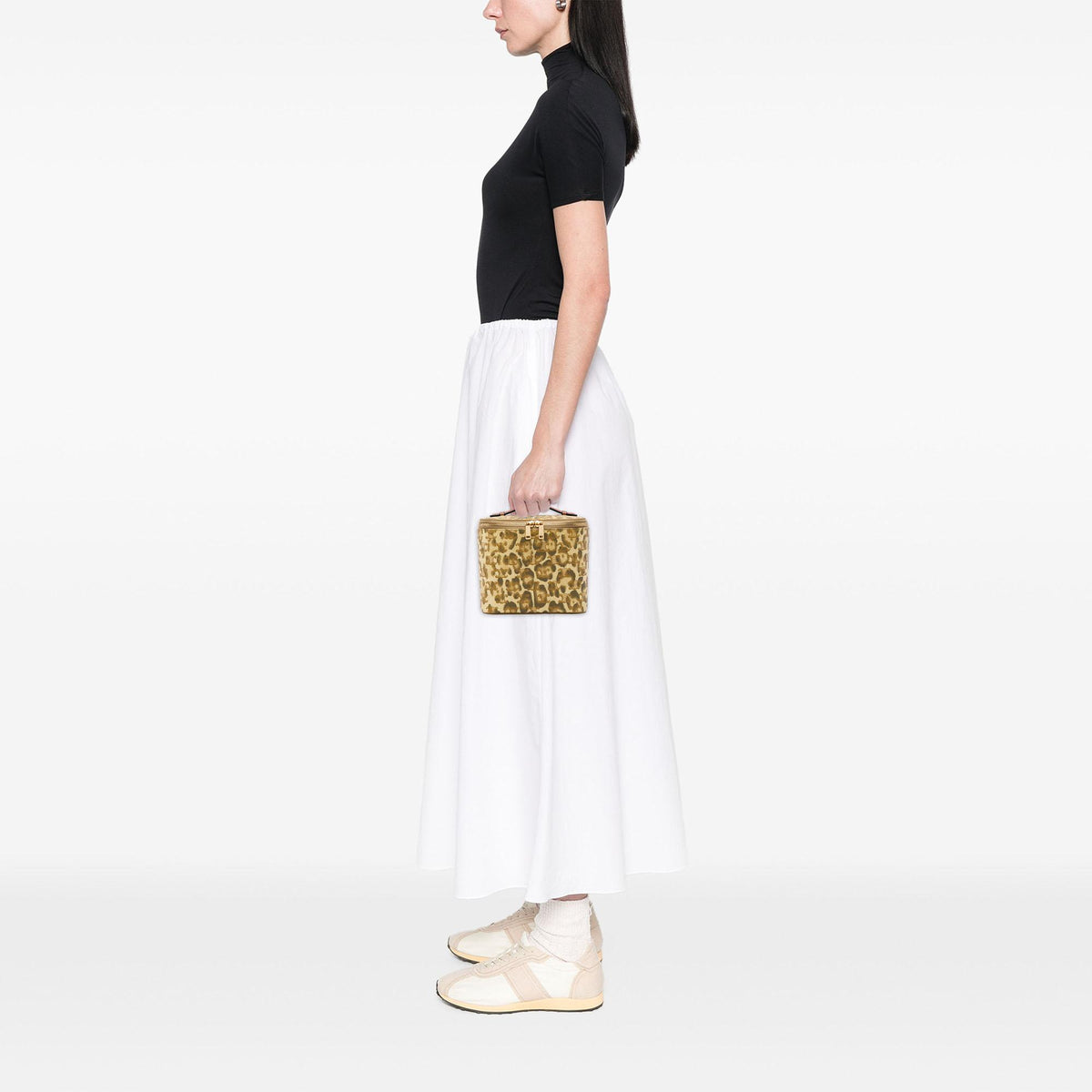 Celine Triomphe Coated Canvas Leopard Print Vanity Case