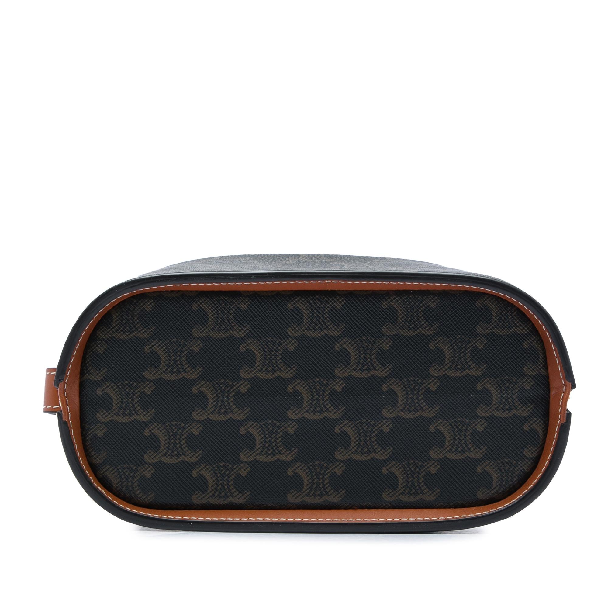 Celine Triomphe Coated Canvas Lunch Box Bag