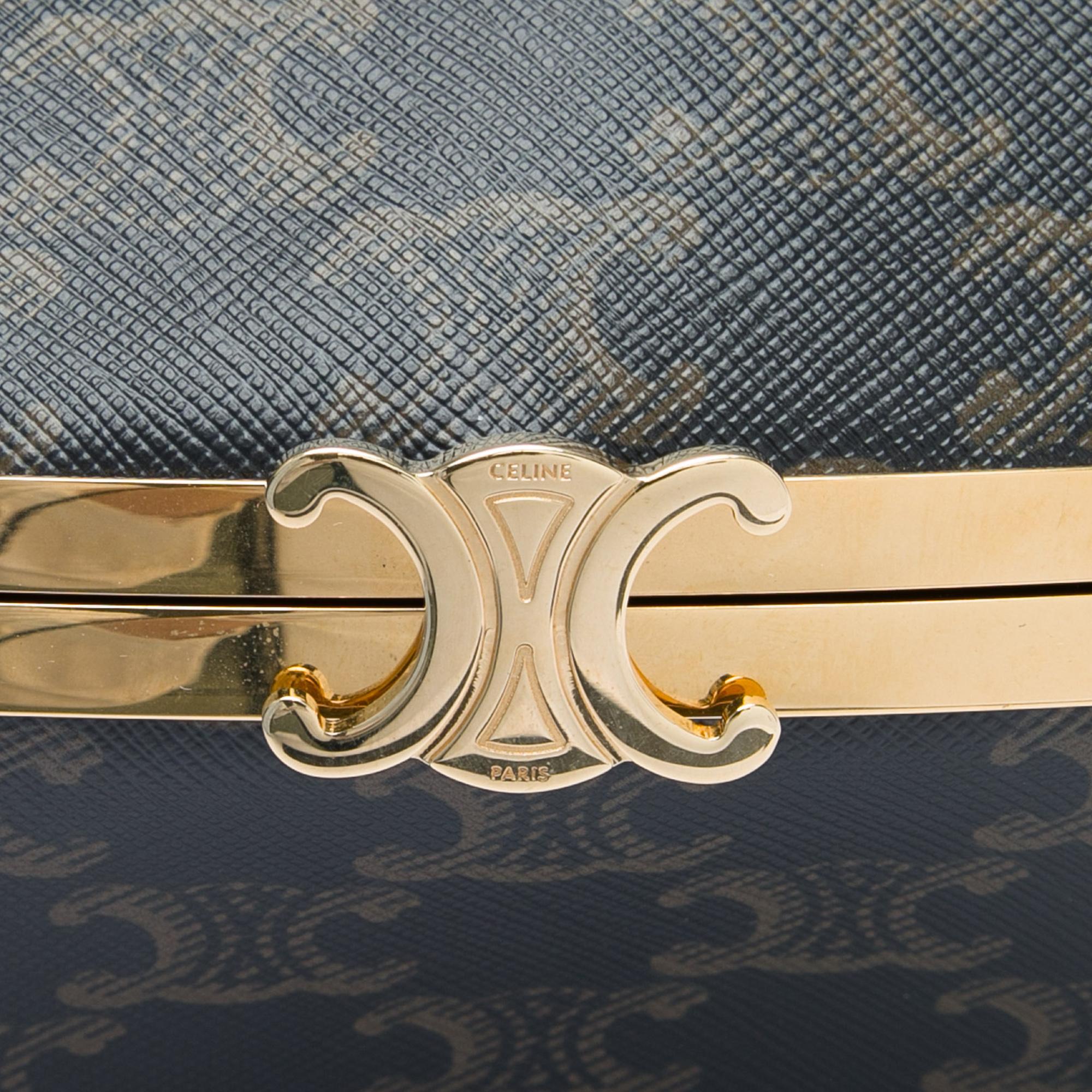 Celine Triomphe Coated Canvas Lunch Box Bag