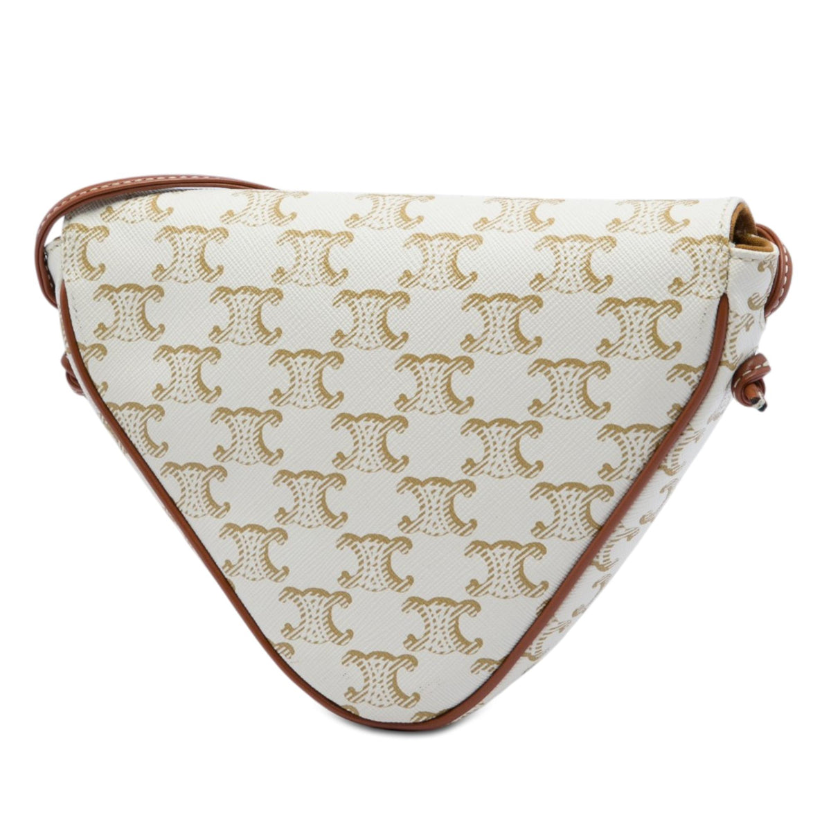 Celine Triomphe Coated Canvas Triangle Crossbody