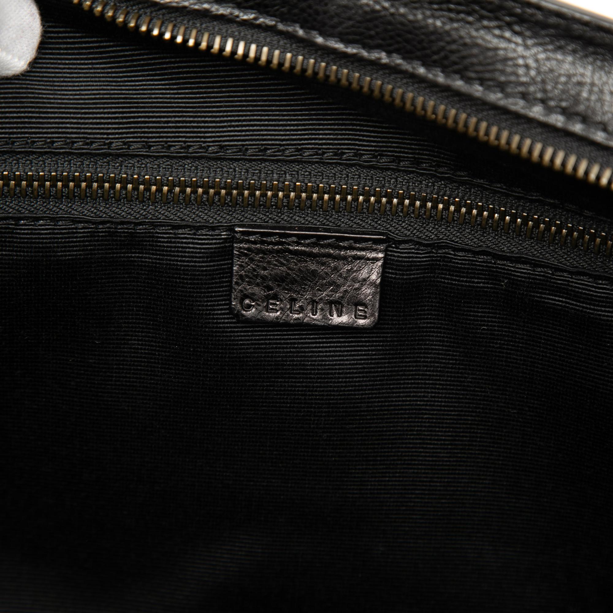 Celine Tweed and Leather Ella Frame Handbag