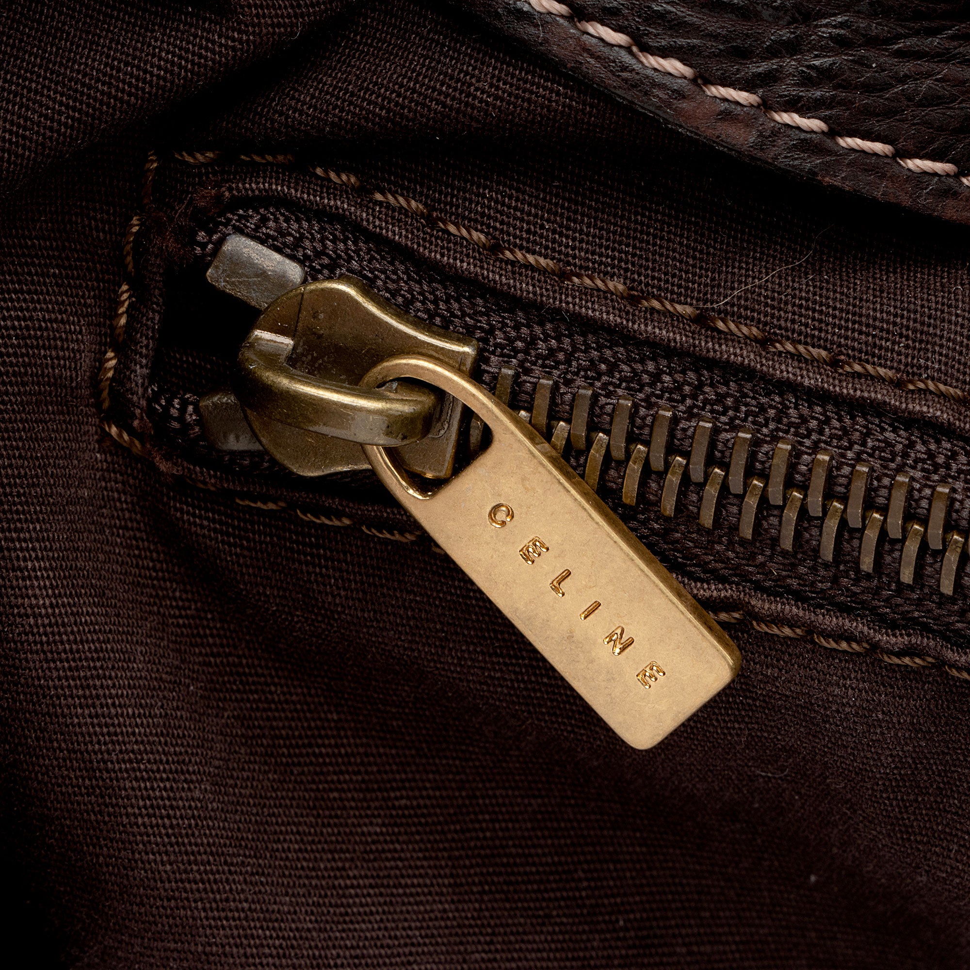 バッグ Celine Vintage Leather Shoulder Bag Celine Vintage Leather Buckle Shoulder Bag (SHF-2mqWEo)