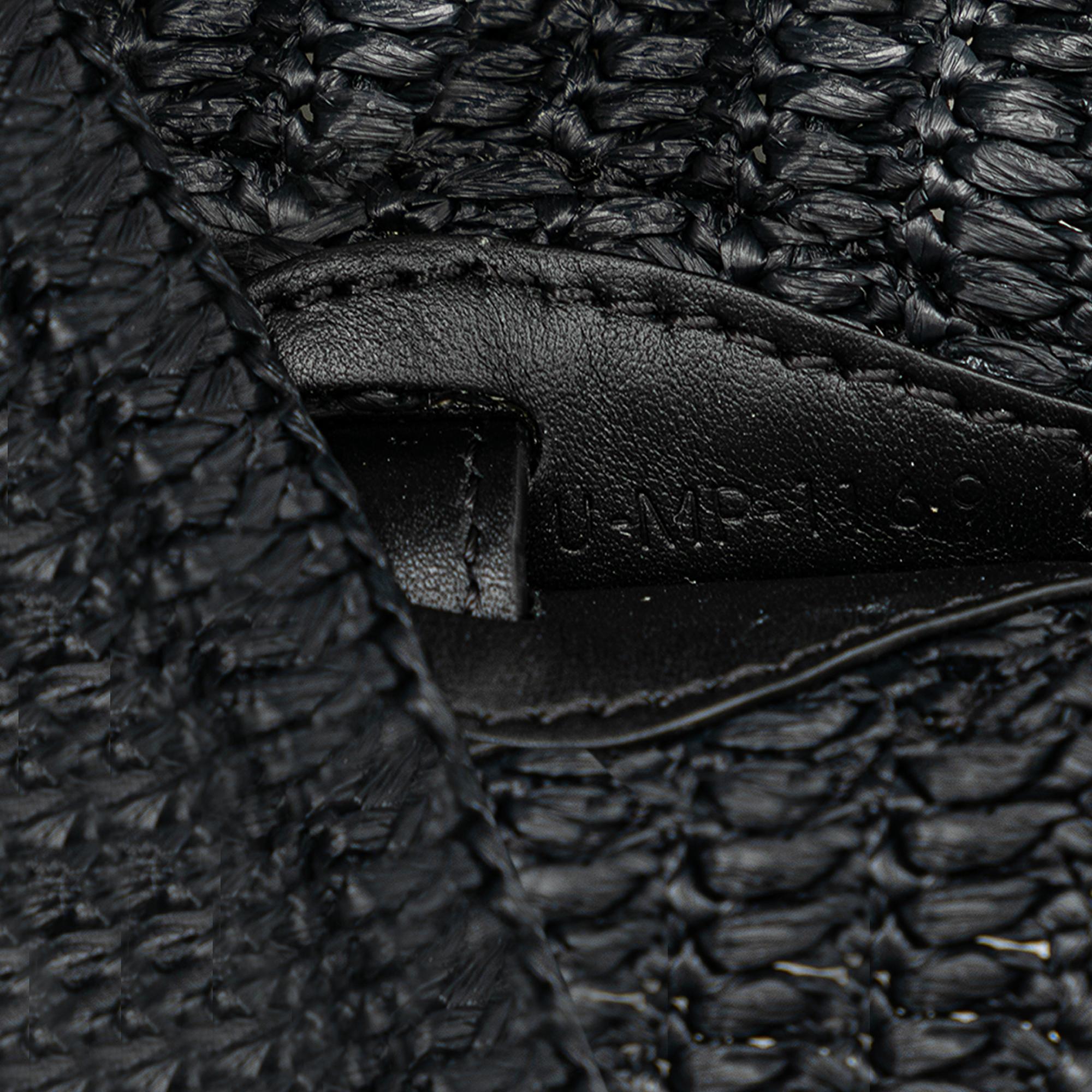 Celine Woven Raffia Nano Bucket Bag