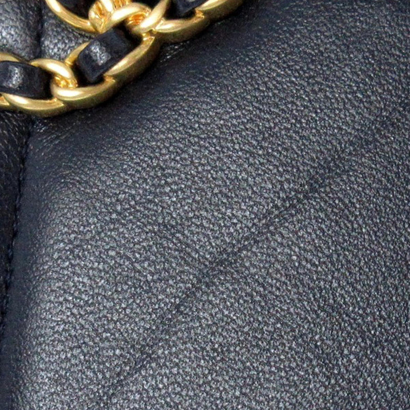 Chanel 19 Round Lambskin Clutch With Chain (SHG-6cbrO9)