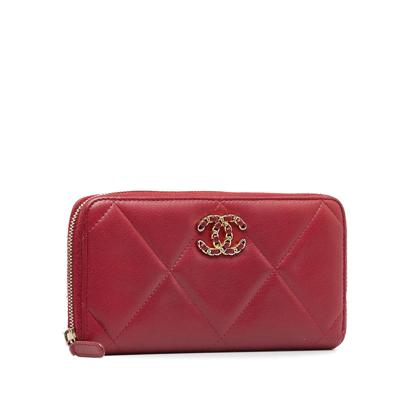 Chanel 19 Zip Around Wallet (SHG-tI3UK5) – LuxeDH
