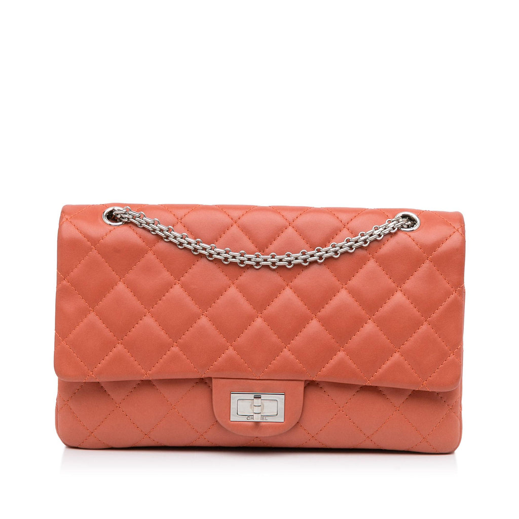 Chanel 2.55 Reissue Double Flap Maxi Classic Limited Edition Red Pink Denim  Bag For Sale at 1stDibs