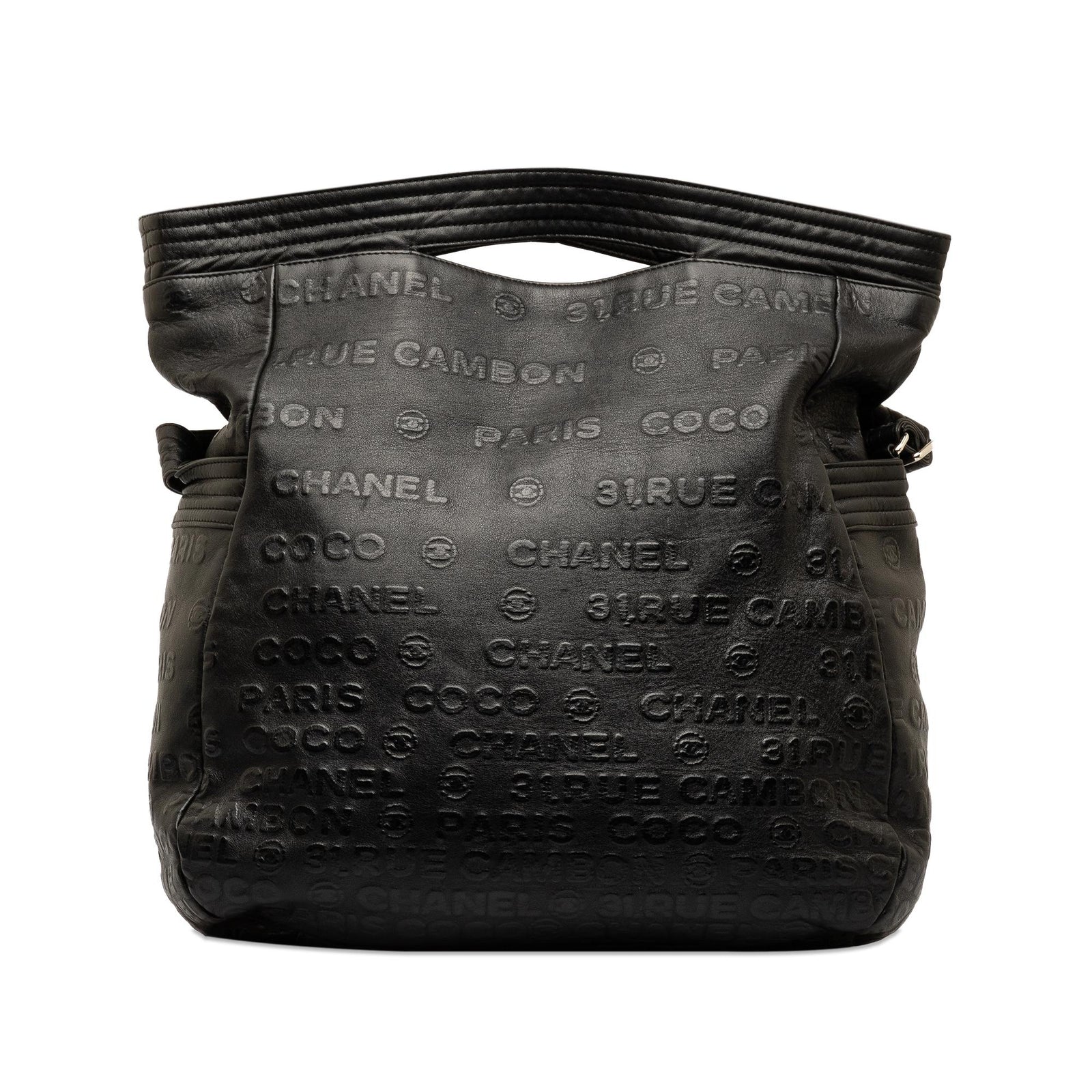 Chanel 31 Rue Cambon Embossed Leather Satchel SHG nBv17W LuxeDH