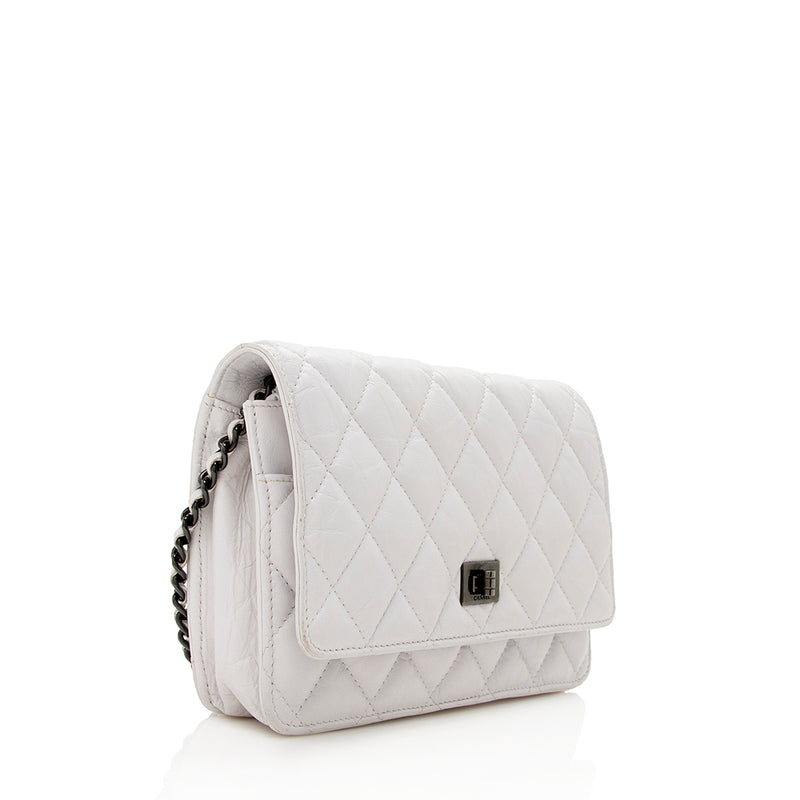 chanel wallet white chain