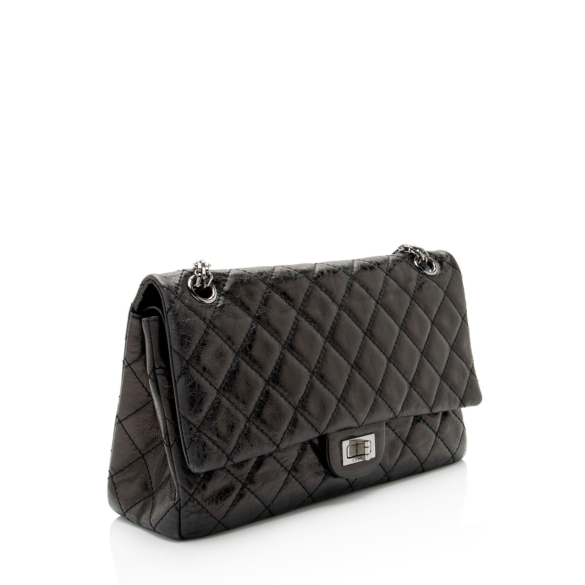 Chanel Aged Calfskin Reissue 225 Double Flap Shoulder Bag (SHF-wB1PQ1)