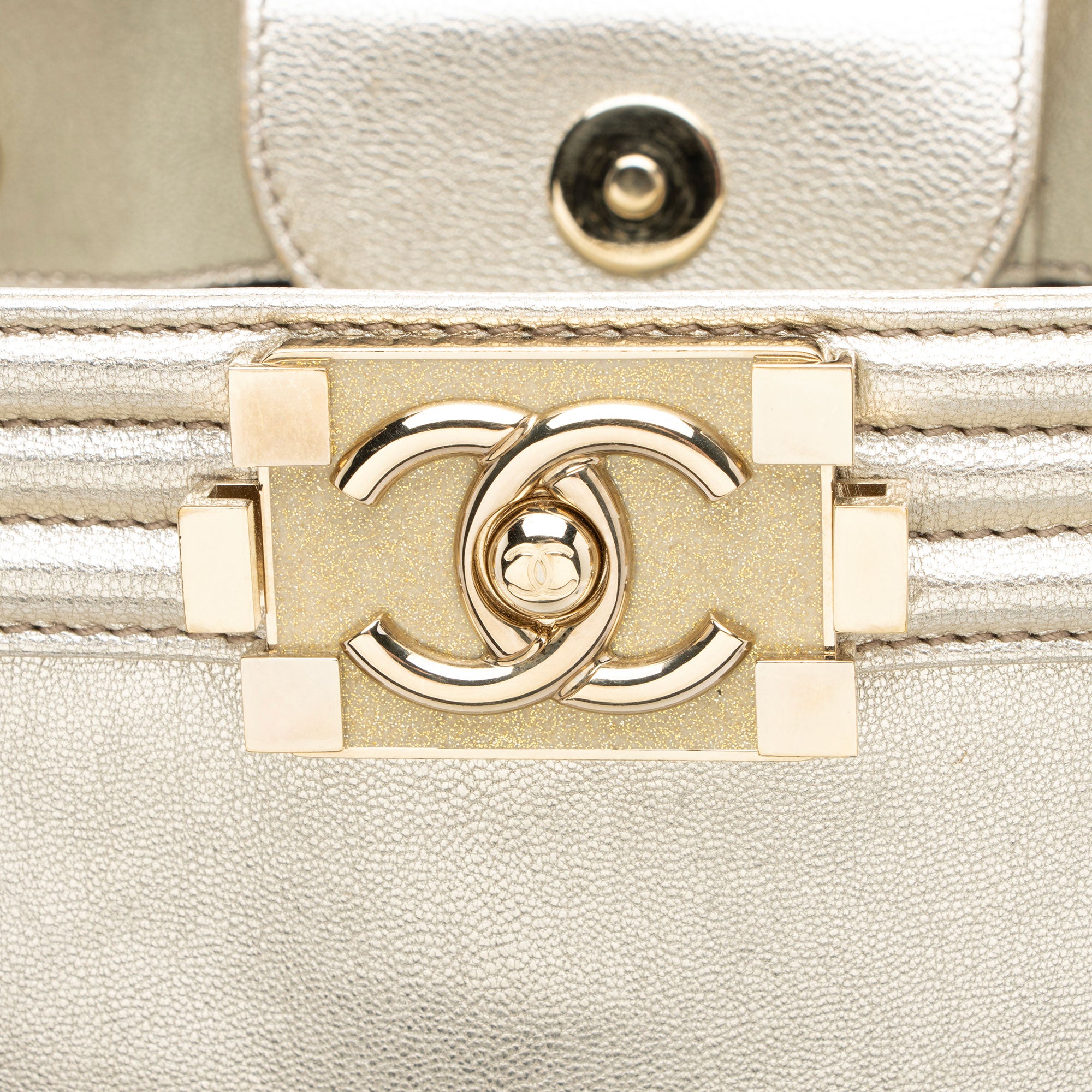 Chanel Bicolor Calfskin Large Boy Tote
