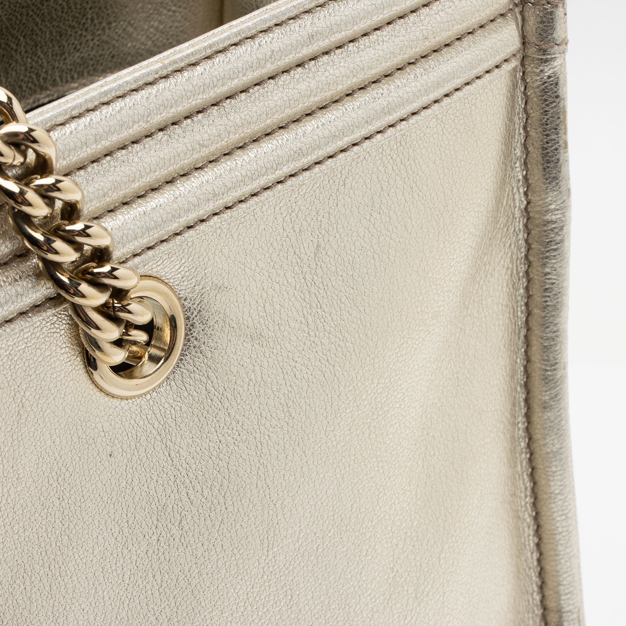 Chanel Bicolor Calfskin Large Boy Tote