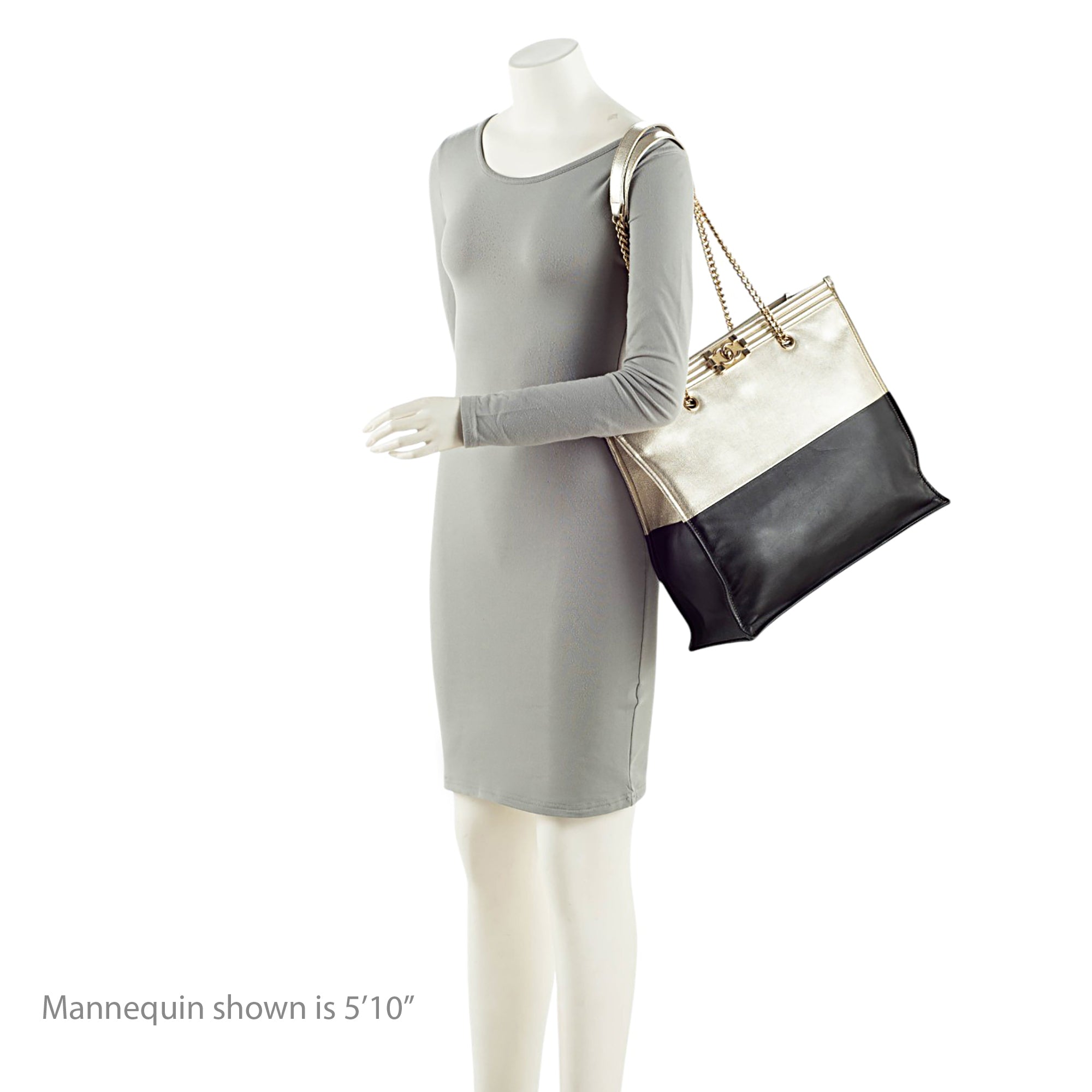 Chanel Bicolor Calfskin Large Boy Tote