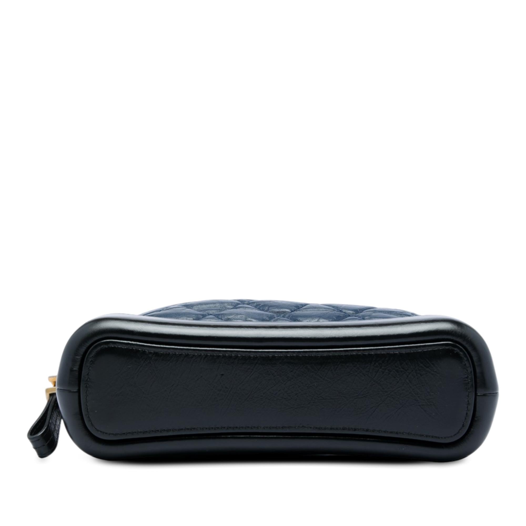 Chanel Bicolor Quilted Aged Calfskin Gabrielle Cosmetic Pouch