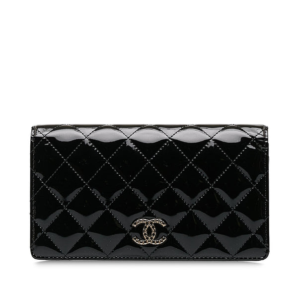 Chanel Brilliant Patent Flap Continental Wallet (SHG-NLSseS)