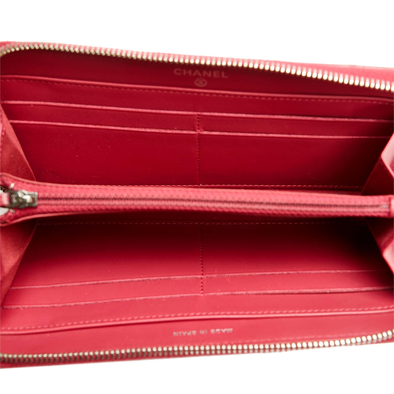 Chanel Brilliant Patent Zip Around Wallet (SHG-7wYhd4)
