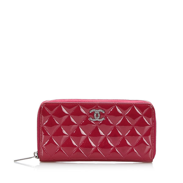 Chanel Brilliant Patent Zip Around Wallet (SHG-7wYhd4) – LuxeDH