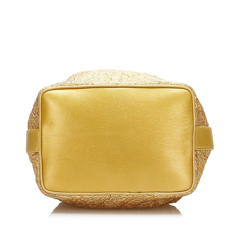 Chanel Brocade Bucket Bag (SHG-jCJMfw)