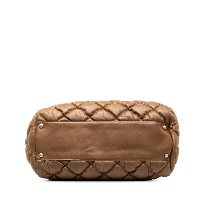 Chanel Bubble Quilt Bowling Bag (SHG-wCB0Pq)
