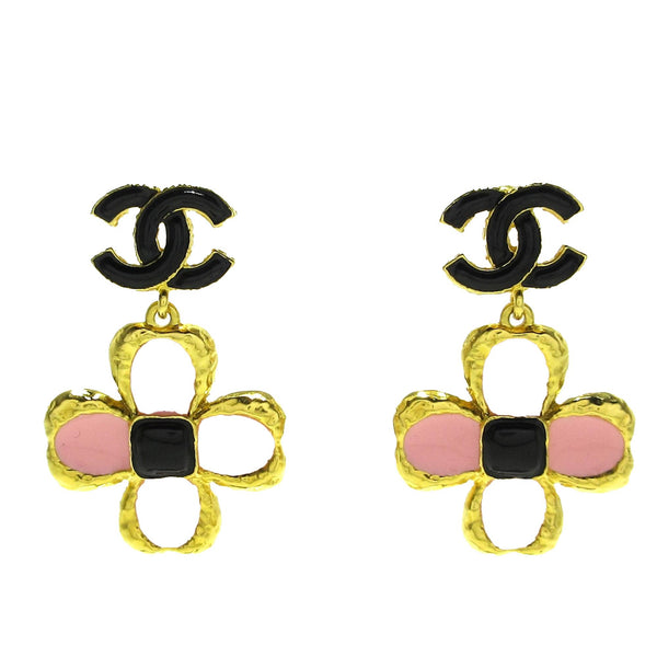 Chanel CC Blooming Push Back Earrings (SHG-m7BCn0)