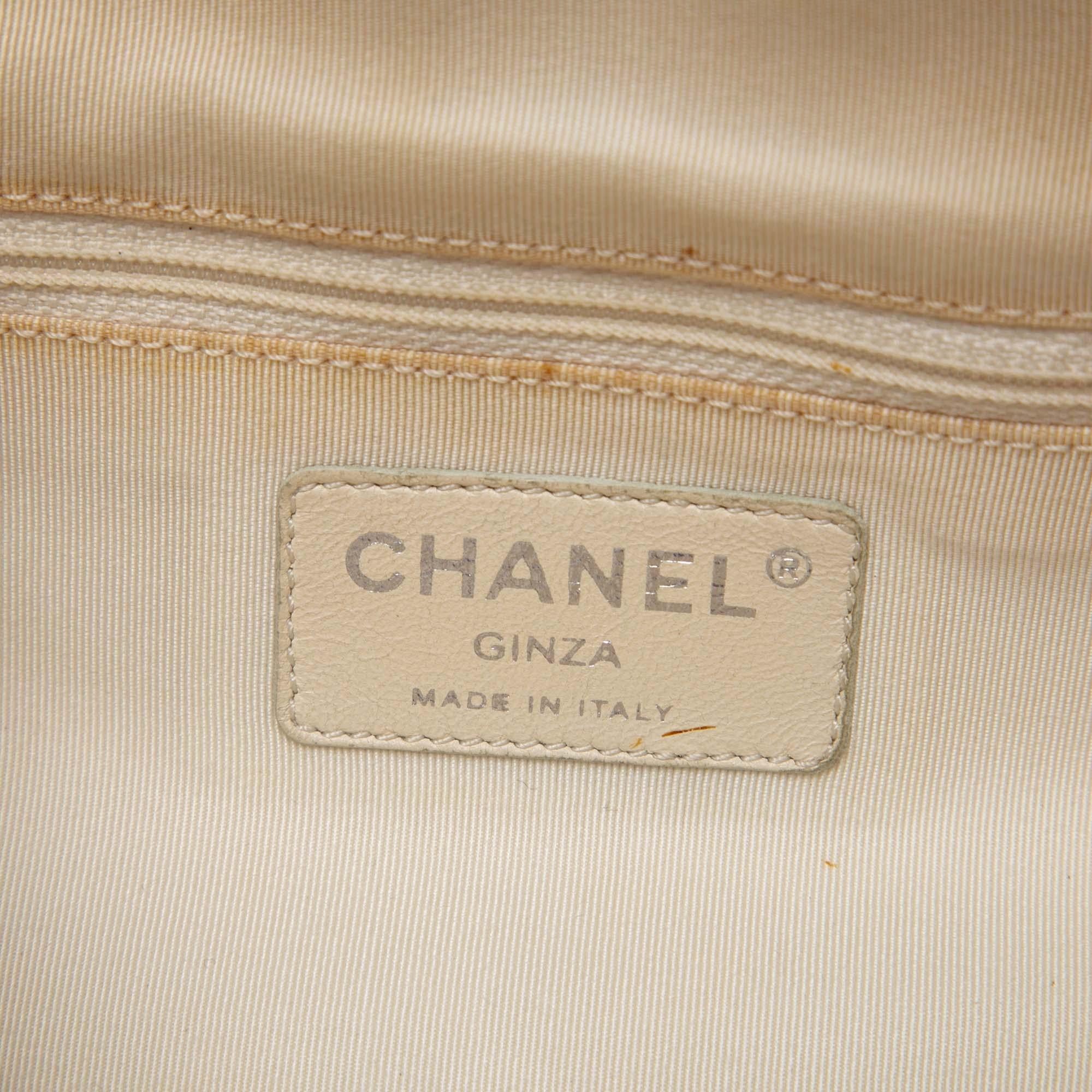 Chanel CC Canvas Pearl Tote