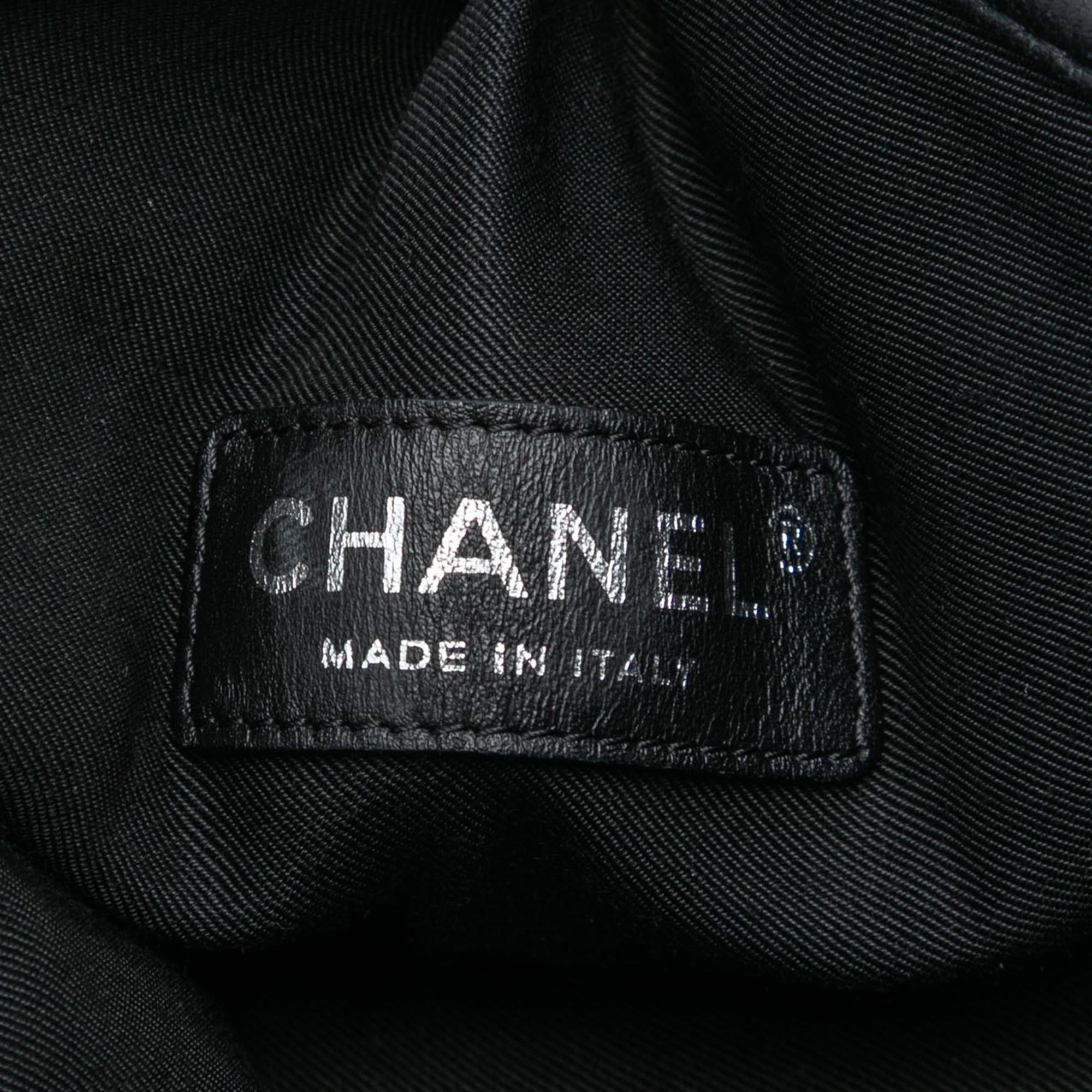 Chanel CC Canvas Stripe Tote