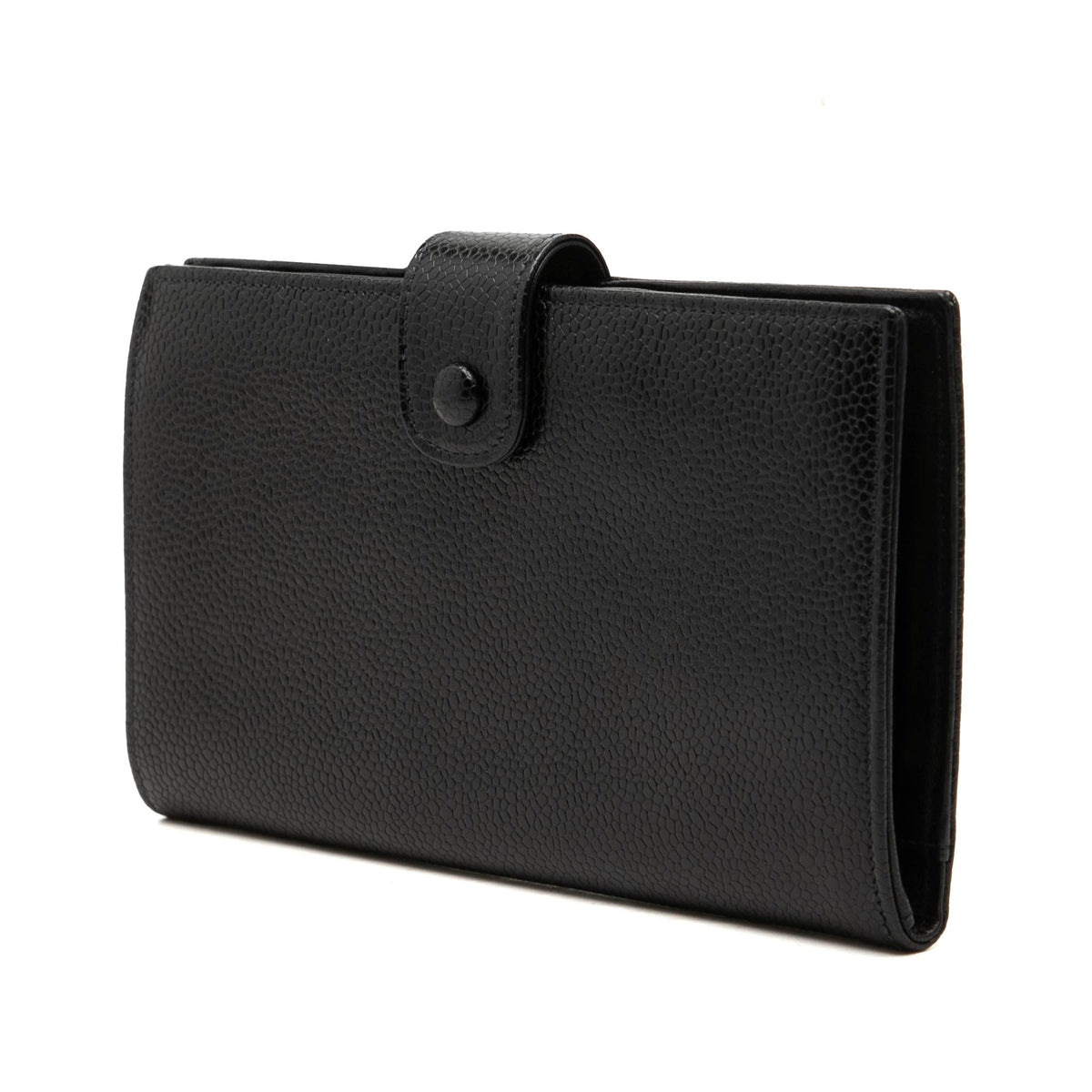 Chanel CC Caviar French Long Wallet
