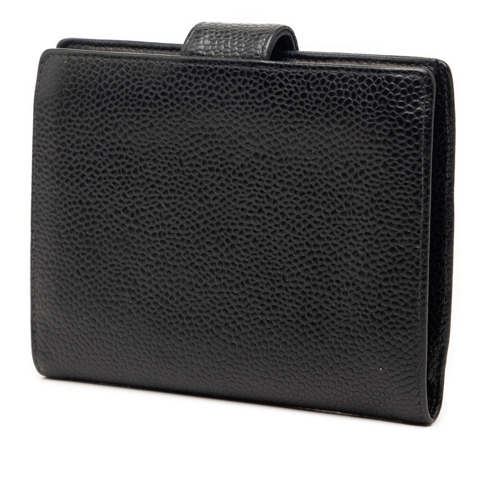 Chanel CC Caviar French Wallet