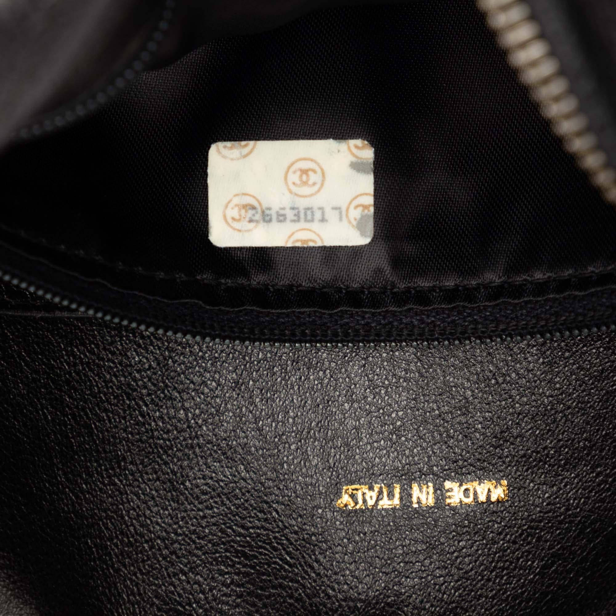 Chanel CC Caviar Front Pocket Bijoux Chain Camera Bag