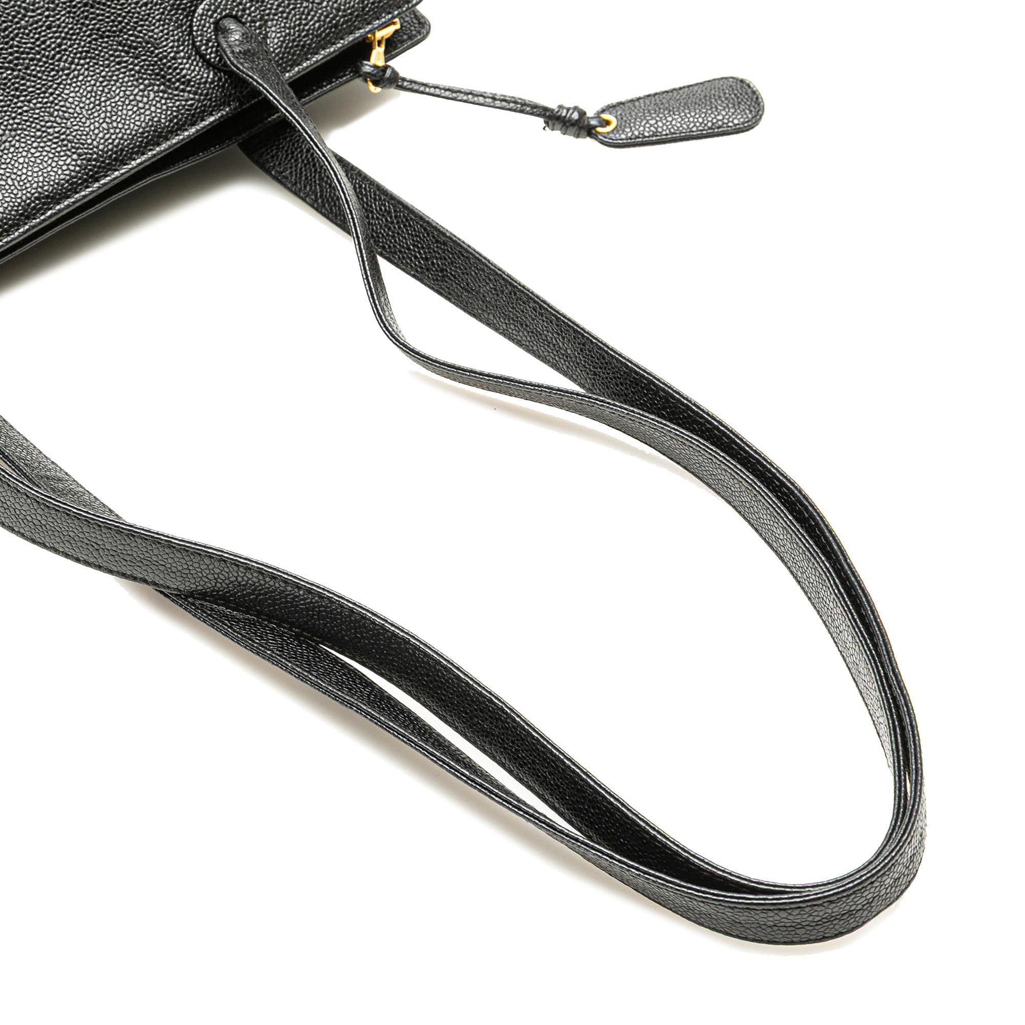 Chanel CC Caviar Leather Tote