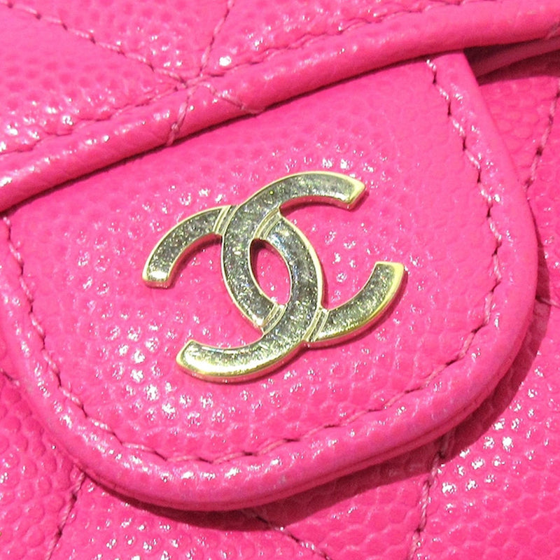 Chanel CC Caviar Leather Wallet (SHG-b36kUy)