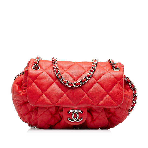 Chanel CC Chain Around Leather Crossbody Bag (SHG-8RVJzH)