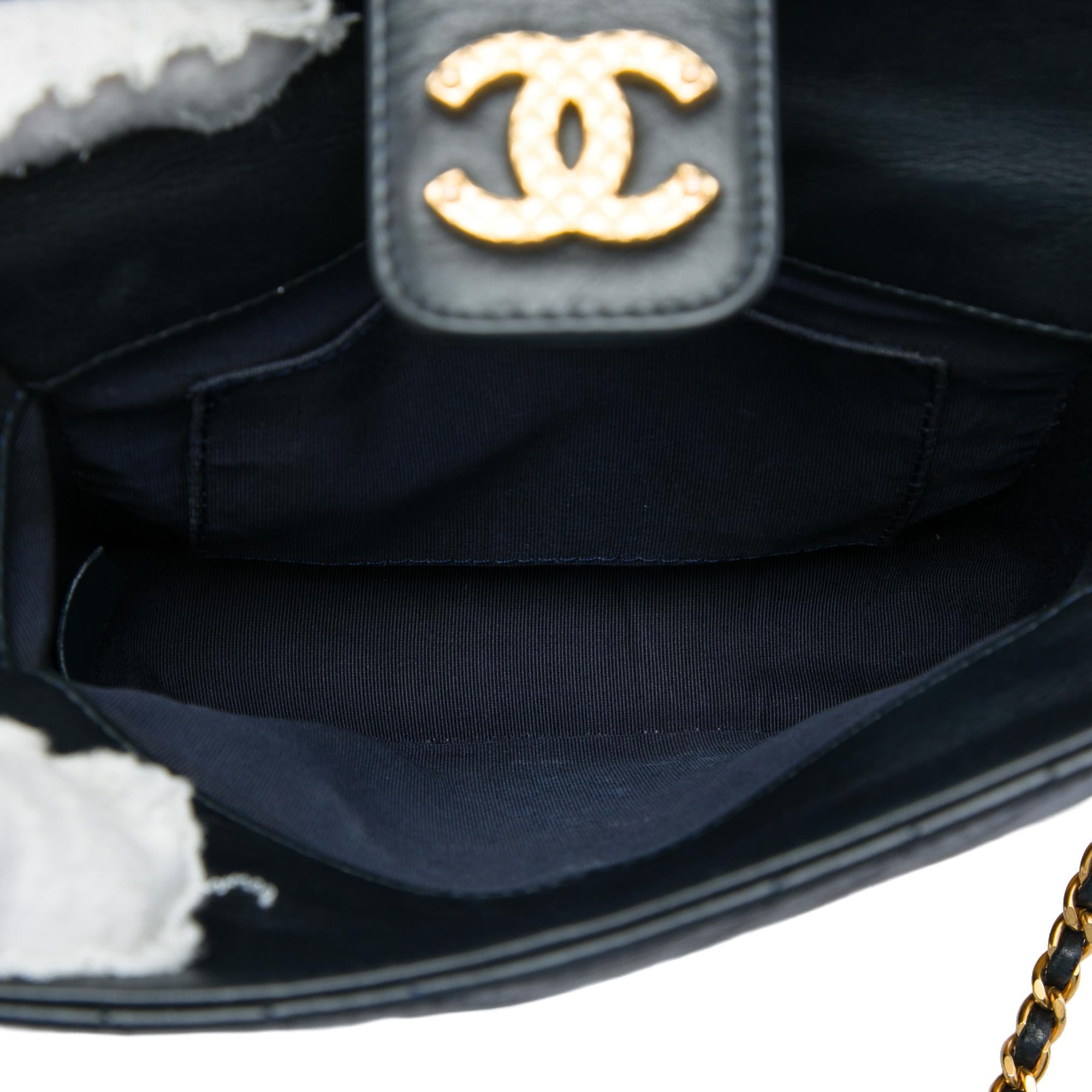Chanel CC Chevron Calfskin Rock The Corners Minaudiere Bag
