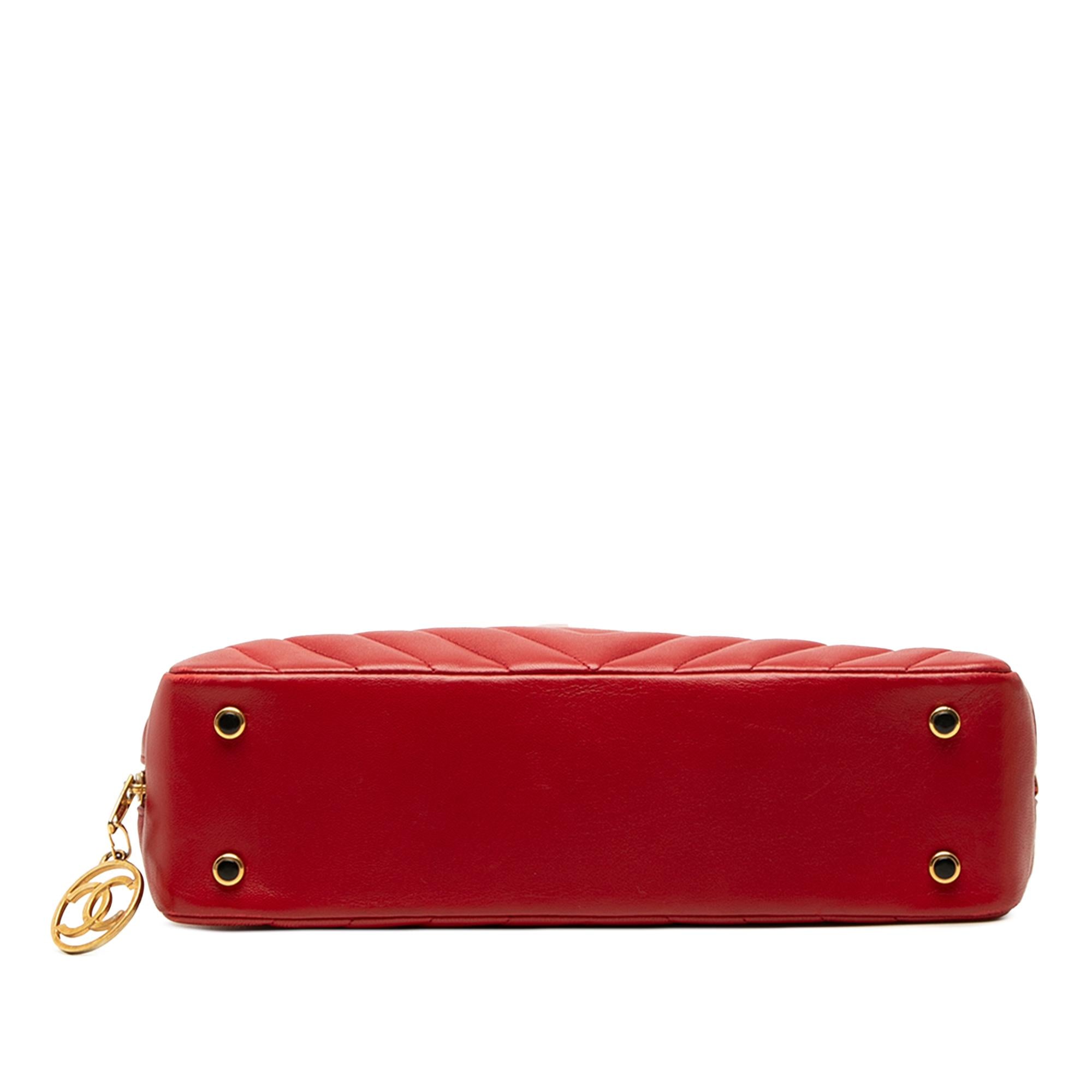 Chanel CC Chevron Lambskin Shoulder Bag