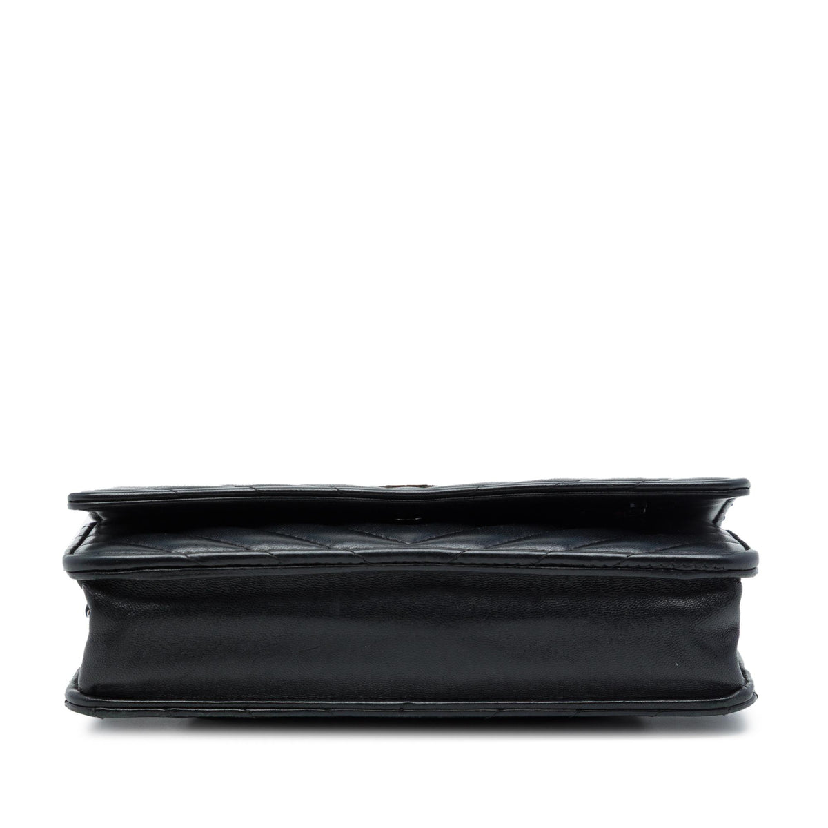 Chanel CC Chevron Lambskin Wallet On Chain