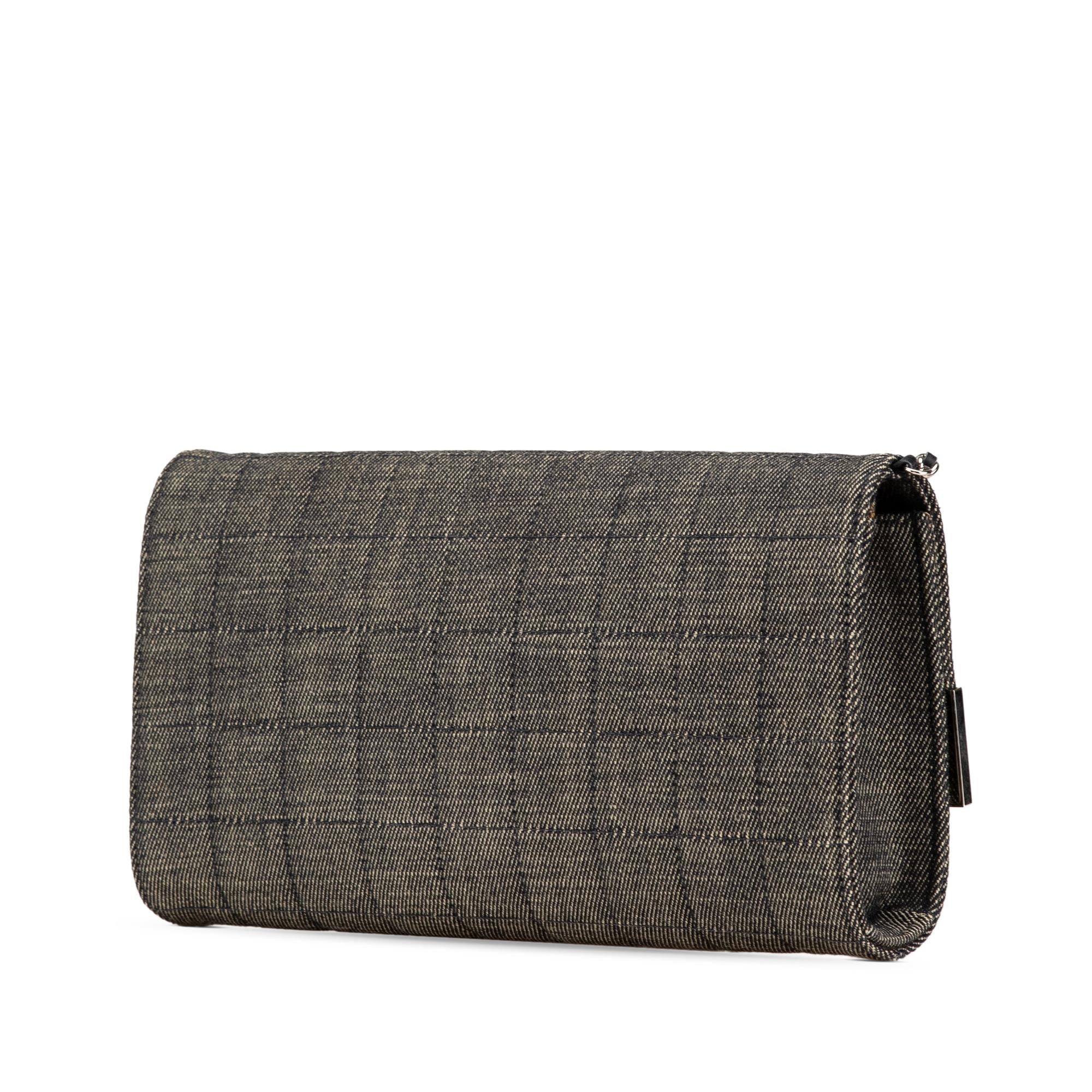 Chanel CC Choco Bar Denim Chain Flap