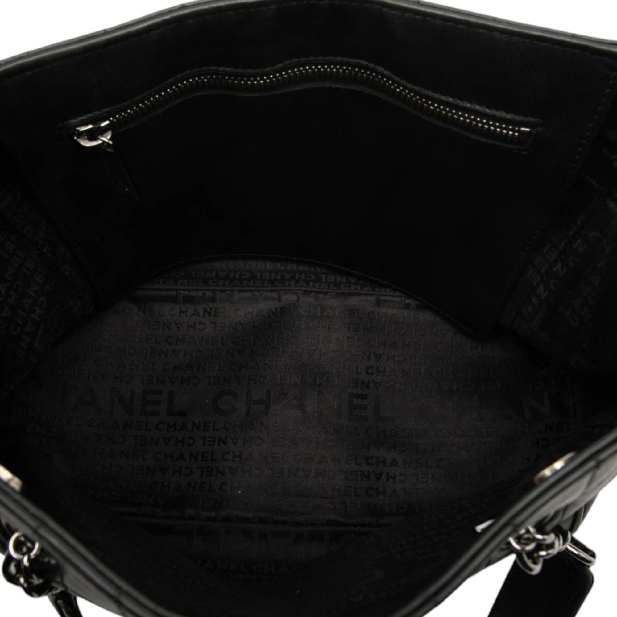 Chanel CC Choco Bar Lambskin Camellia No 5 Tote