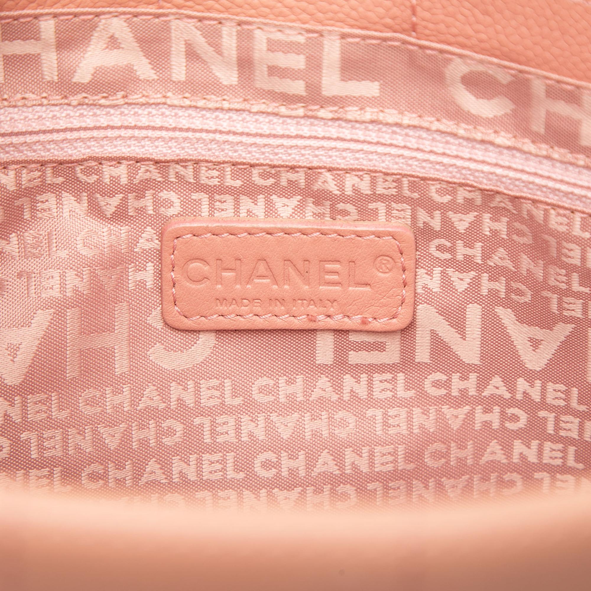 Chanel CC Chocolate Bar Caviar Tote
