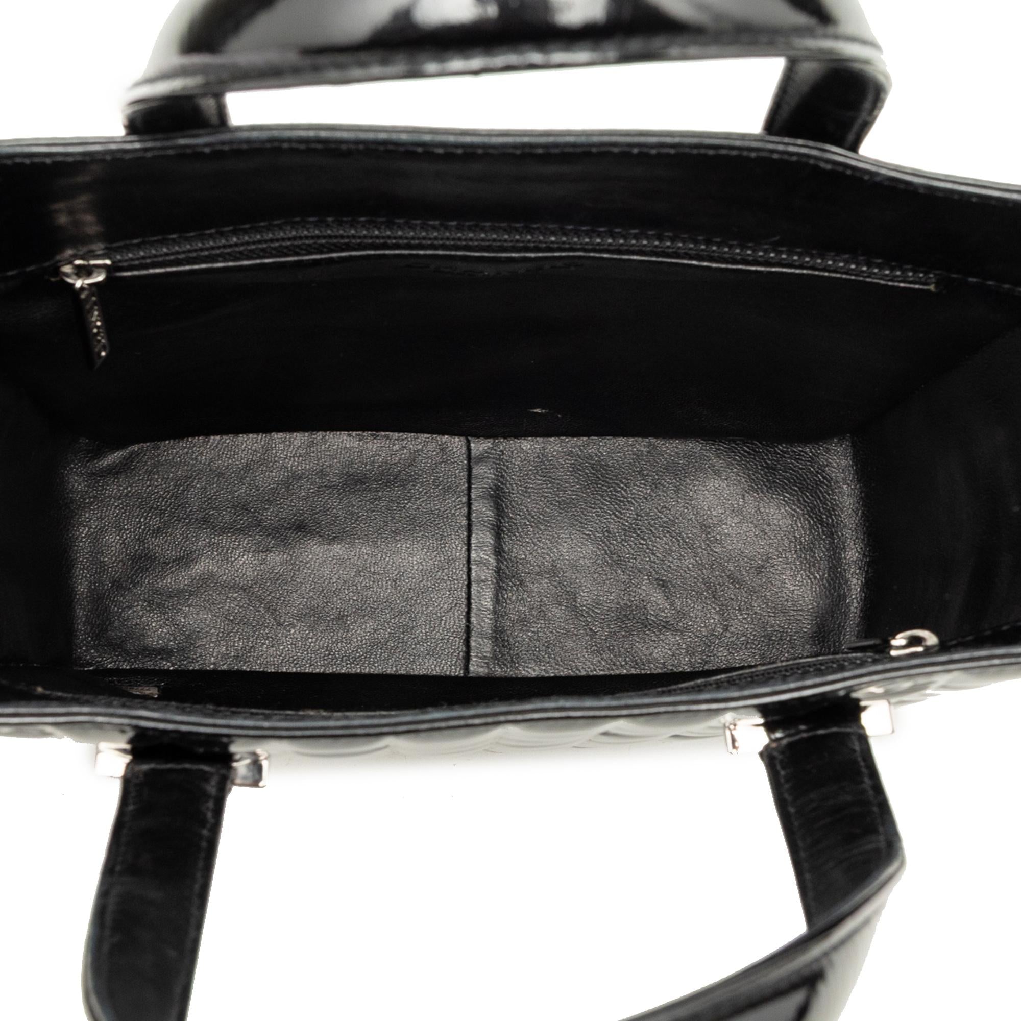 Chanel CC Chocolate Bar Patent Tote