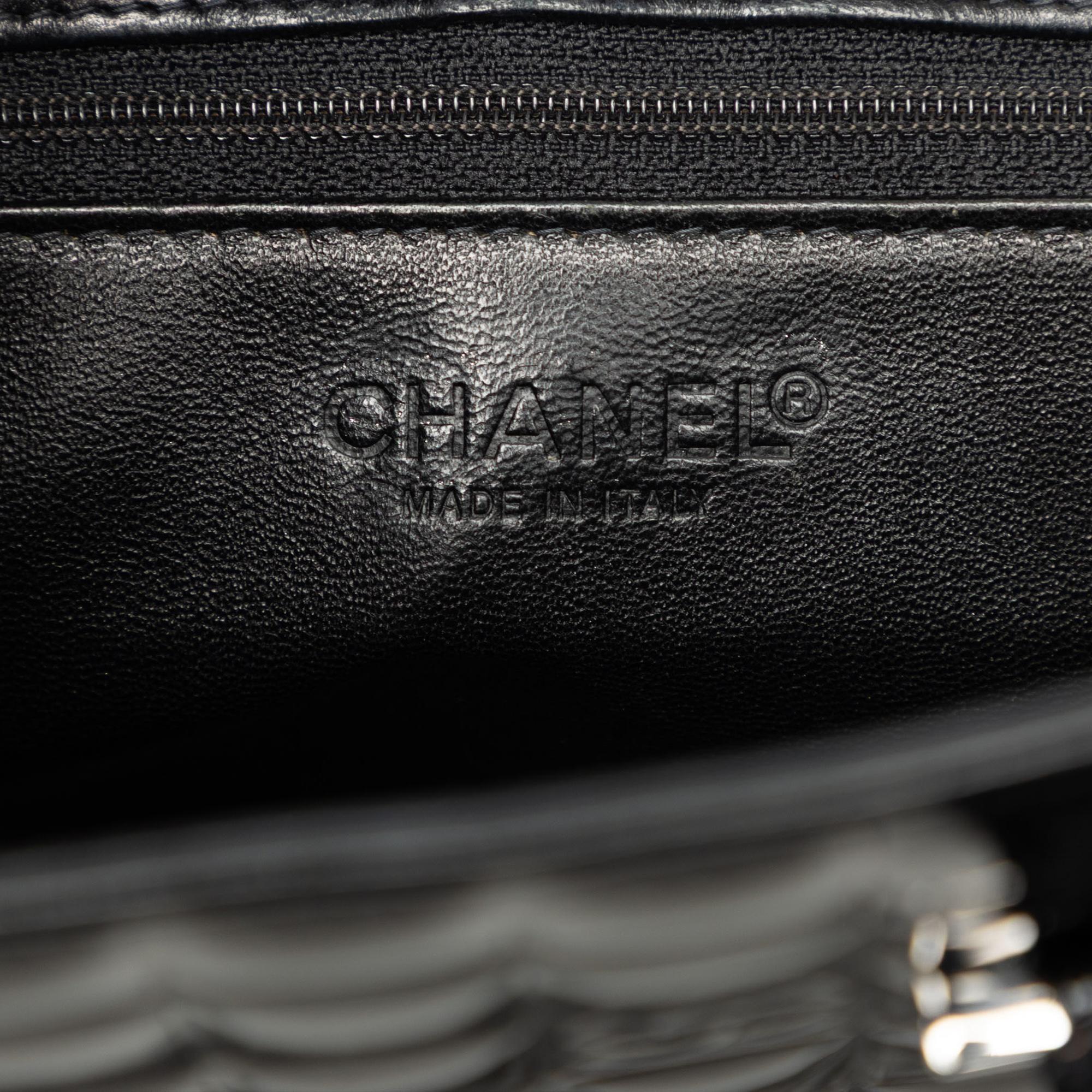 Chanel CC Chocolate Bar Patent Tote