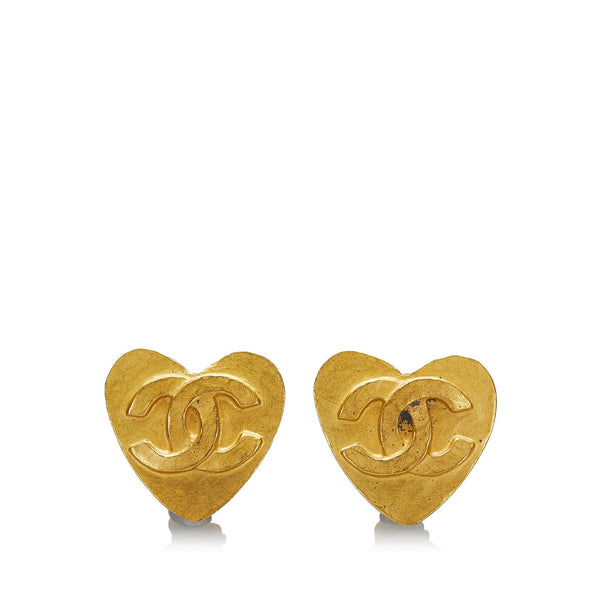 Chanel CC Clip On Earrings (SHG-fso9cR)