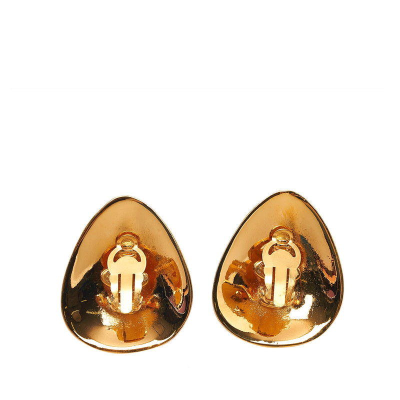 GottliebpaludanShops Revival - Gold Chanel CC Clip  on Earrings - Пробники  Chanel Hydra Creme