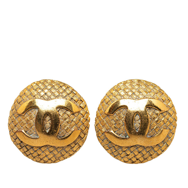 Chanel CC Clip On Earrings (SHG-FseyoQ)