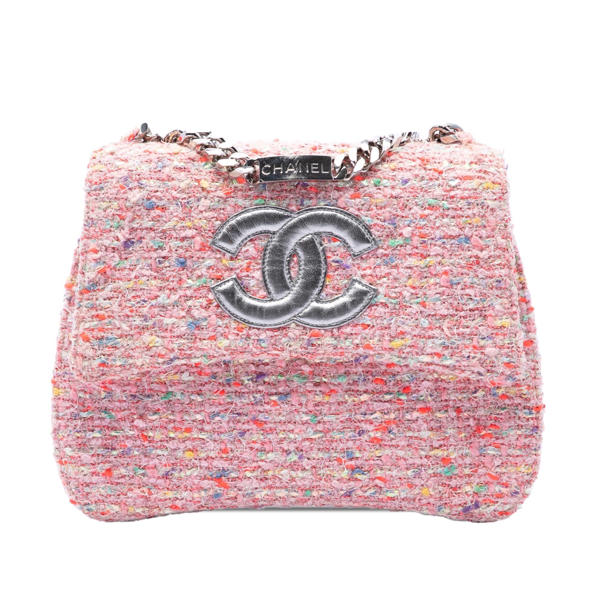 Chanel CC Confetti Tweed Flap
