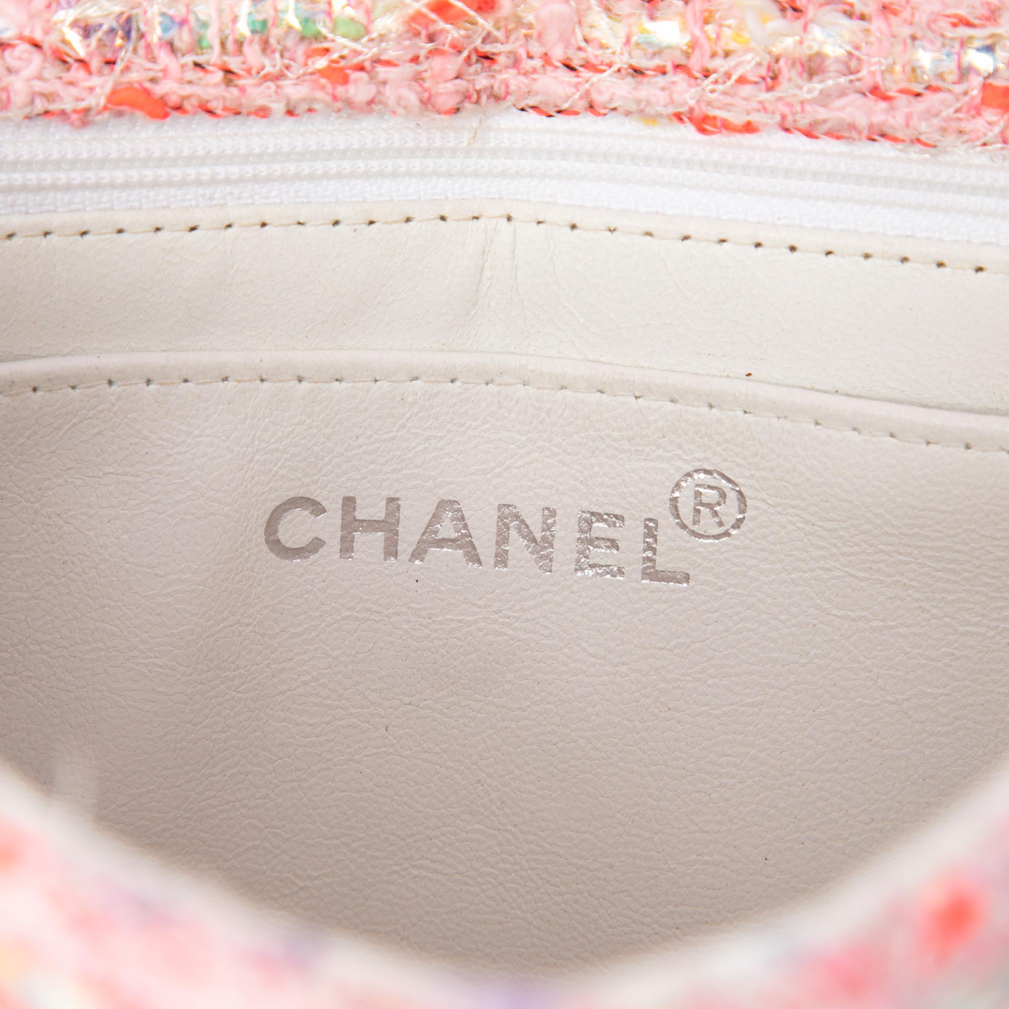 Chanel CC Confetti Tweed Flap