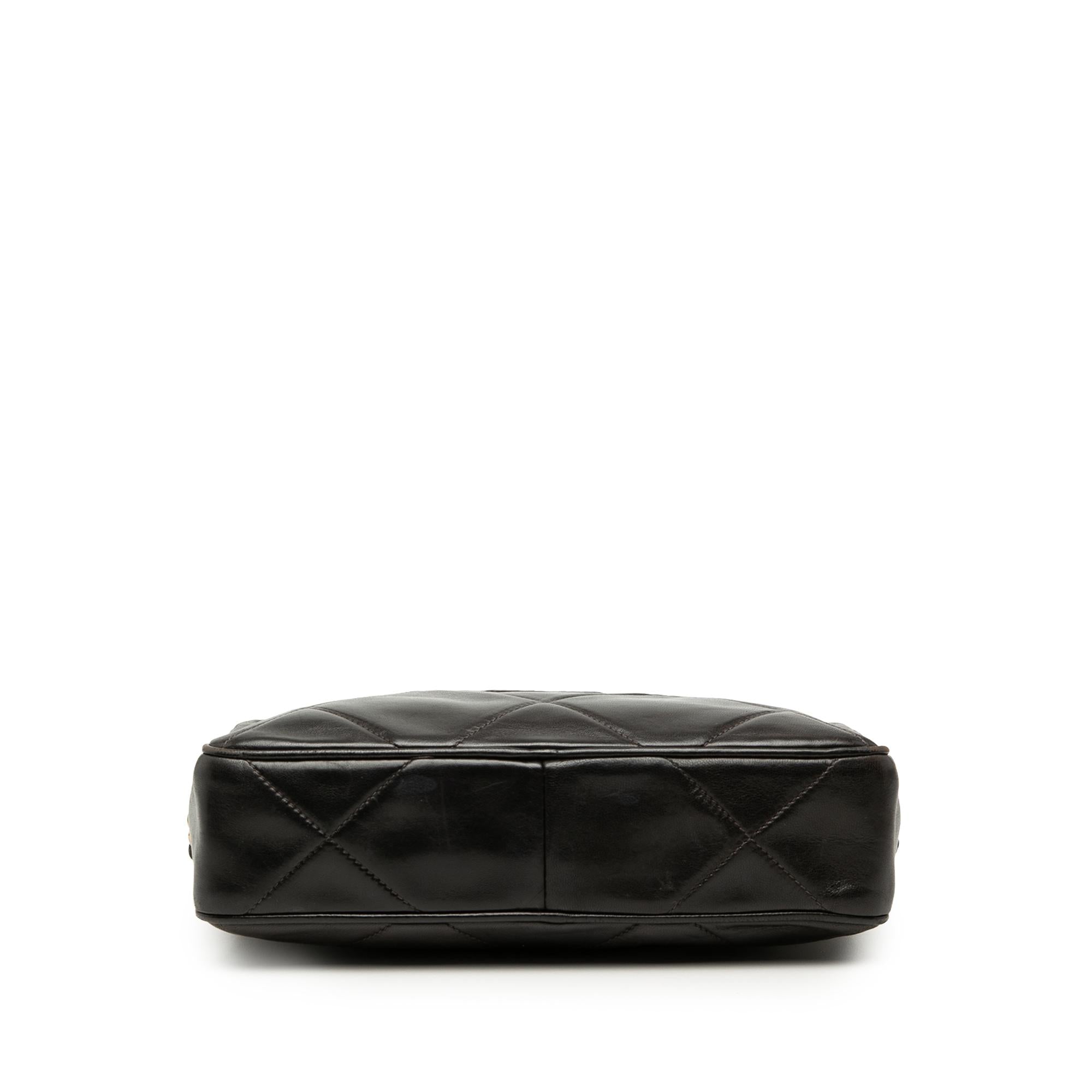 Chanel CC Diamond Quilted Lambskin Tassel Camera Bag