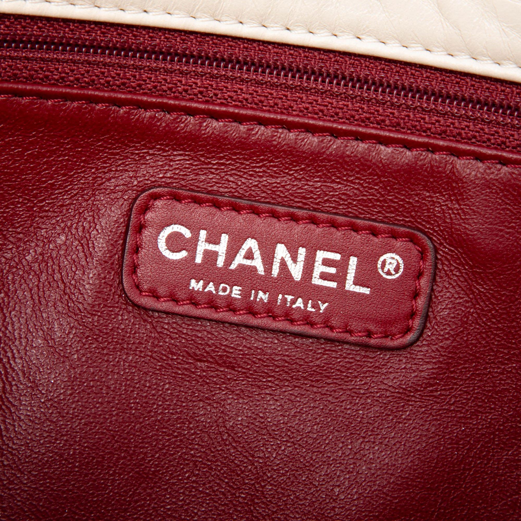 Chanel CC Double Stitch Lambskin Single Flap